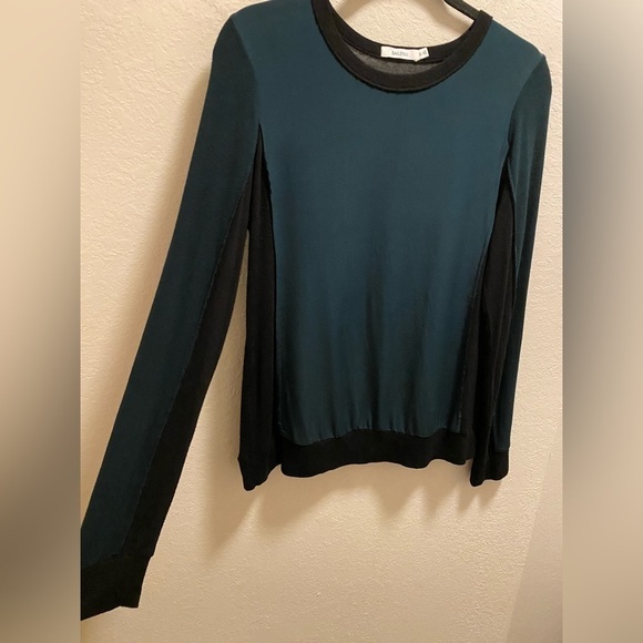 Bailey 44 Wordsworth Silk Mixed Media Color Block Sweater Size M - Picture 4 of 9